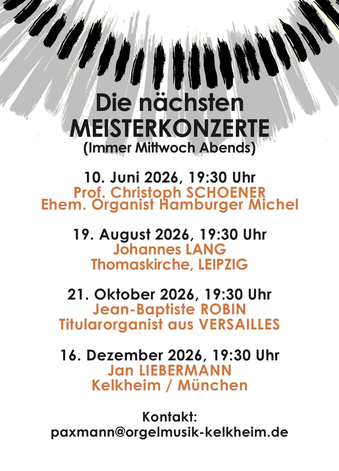 Weitere MEISTERKONZERTE 2026